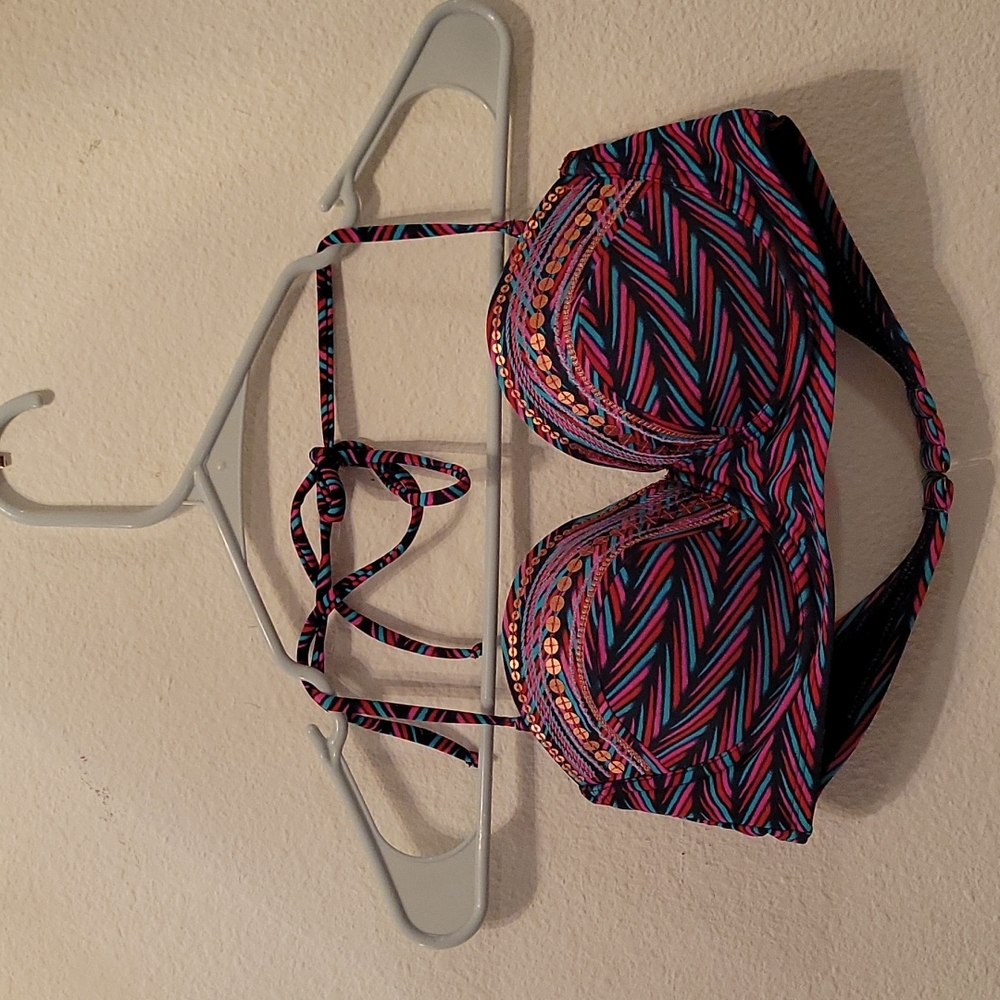 Colorful bikini top